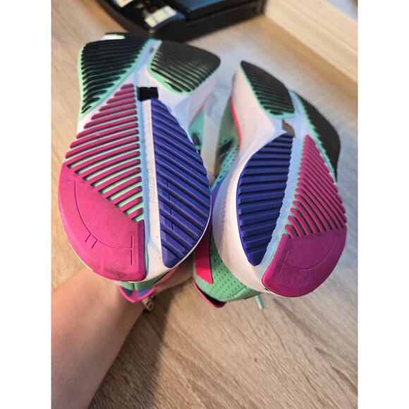 ADIDAS Women's Adizero SL Pulse Mint Lucid Fuchsia Running Shoes Size 6 GV9090 - Picture 9 of 10